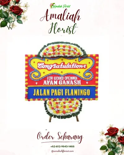 Bunga Papan Congratulation di Jrebeng Kulon